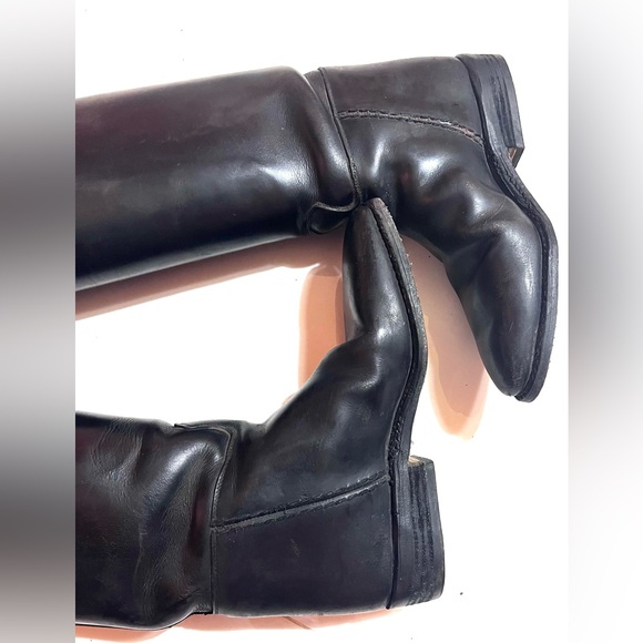 Petrie Black Leather Equestrian Dressage Pull On Women's Riding Boots - Picture 6 of 9